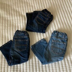 Denim Jeans Bundle - Dark and Light Wash. boys boot cut 2T